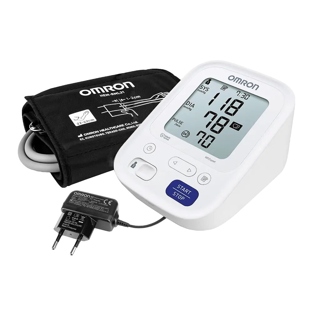 Тонометр Omron M3 Expert HEM 7154ALRU адаптеруниверсальная манжета 1 шт