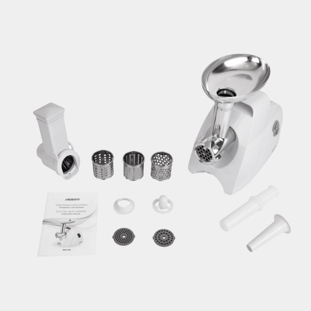 Мясорубка Ardesto Meat Grinder MGK-1900, для мяса любой твердости, простая в использовании — фото 1