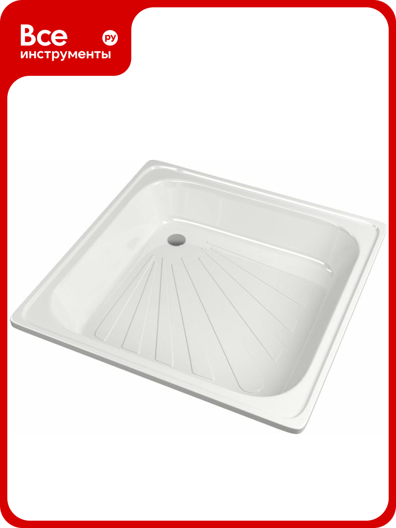 Поддон MIXLINE квадрат 07x07x015 стальной d 50 500689