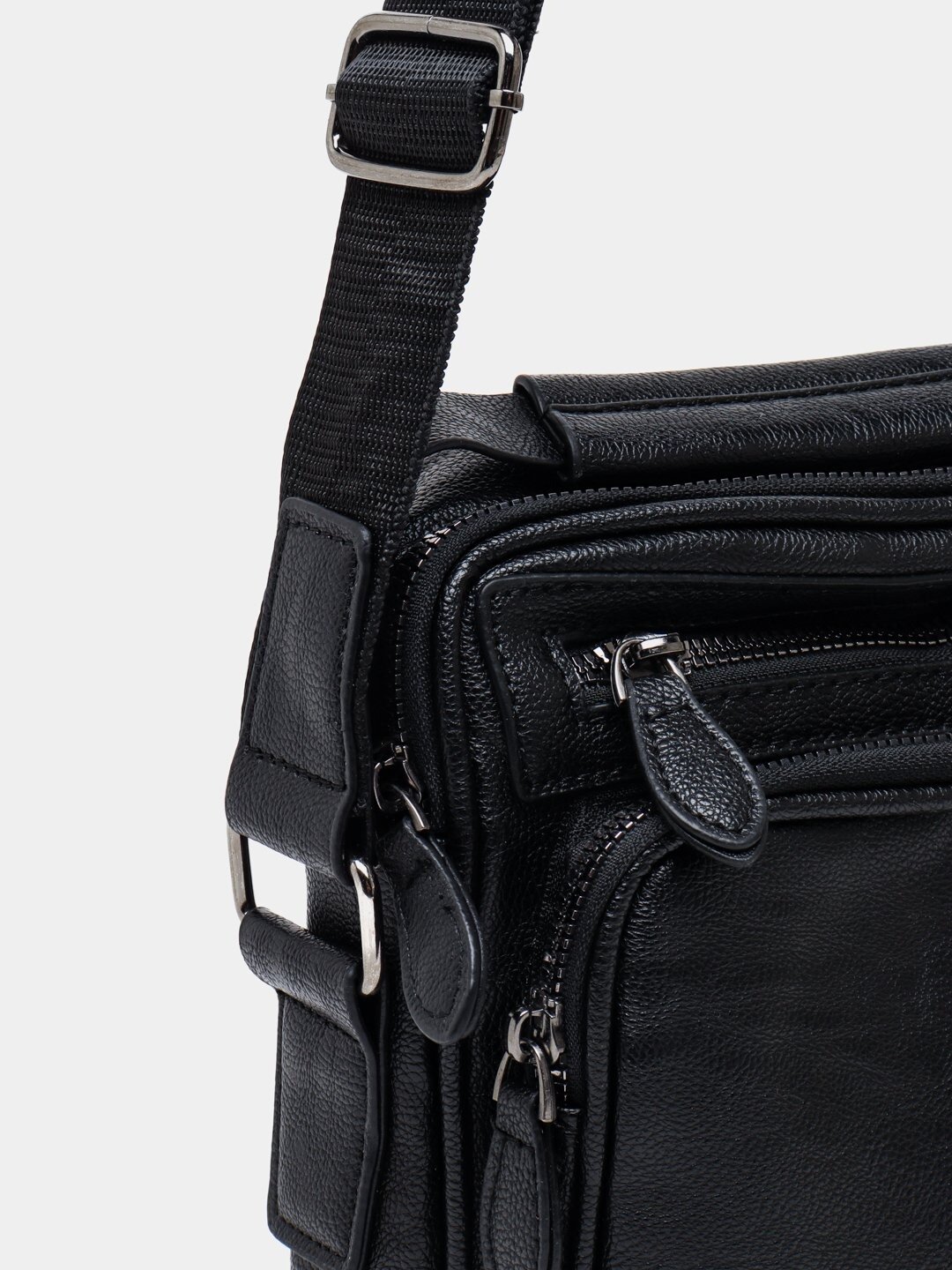 Сумка-рюкзак , фактура матовая, черный — фото 1