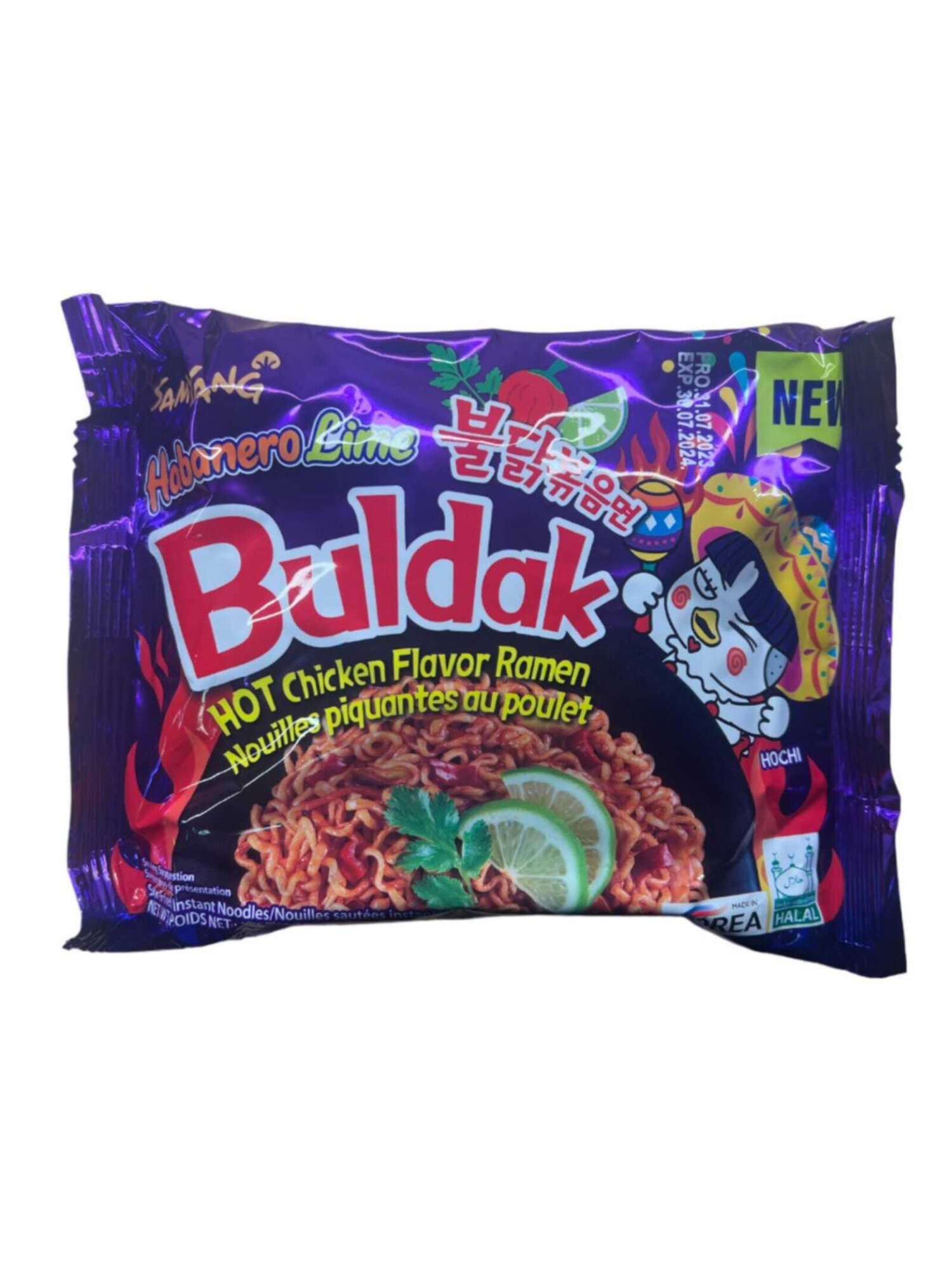Лапша Samyang Острая курица Хабанеро и Лайм 135 г