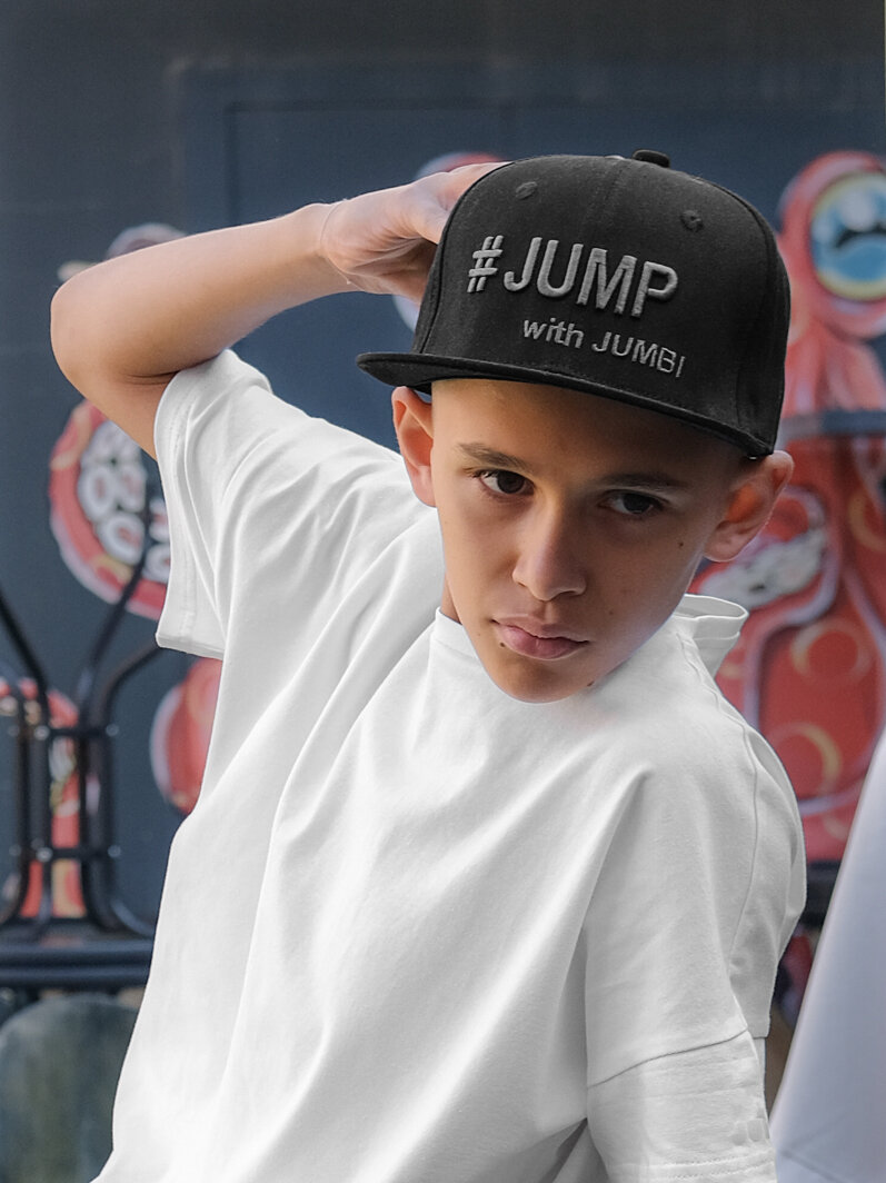 Бейсболка JUMBI для детей, размер 48-52, черный — фото 1