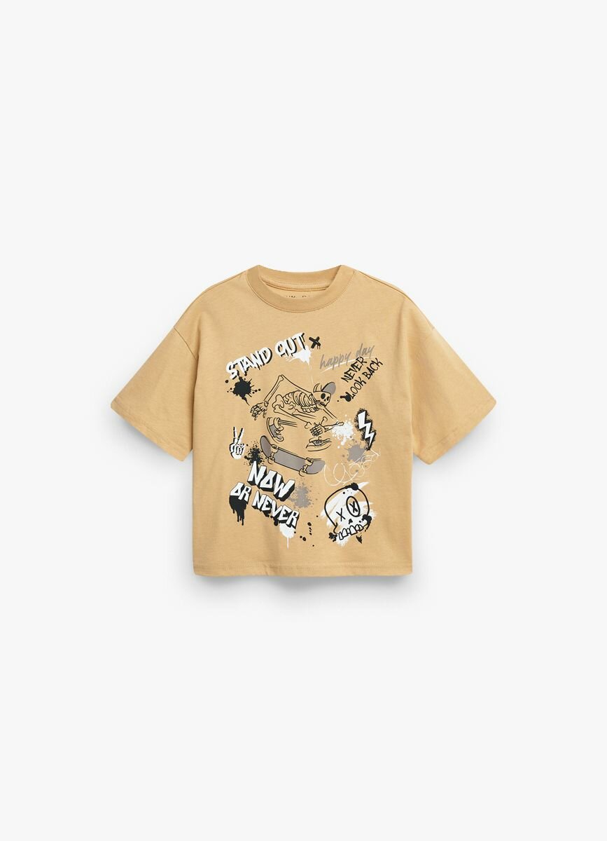 Футболка Funday размер 110-116 светло-бежевый