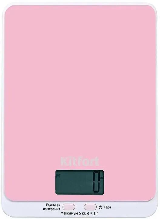 Весы кухонные KitFort KT-803-2 розовый