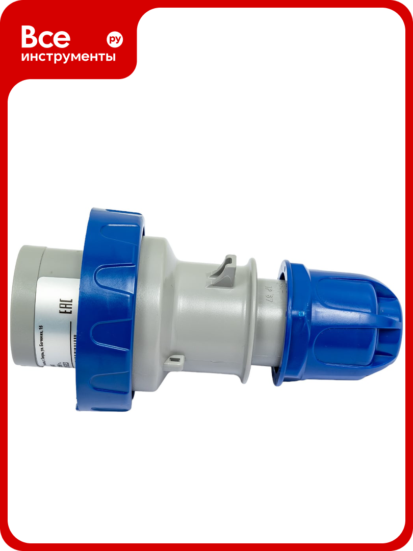 Кабельная вилка DKC 16А  2P E  230В  IP67 DIS2181633