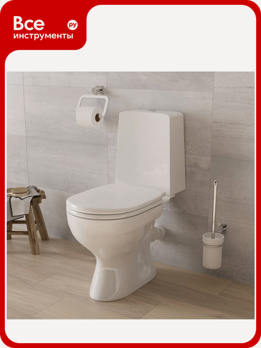 Изображение товара Унитаз-компакт Gesso Премиум 2 HOME De Luxe с 2-х уровневой арматурой, сиденьем микролифт (100% комплектация)