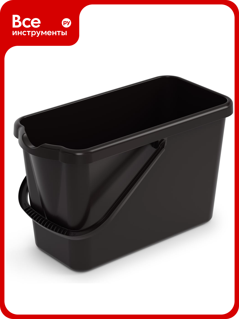 Ведро ЗПИ  Альтернатива   сливной носик  ручка  прямоугольное  16л