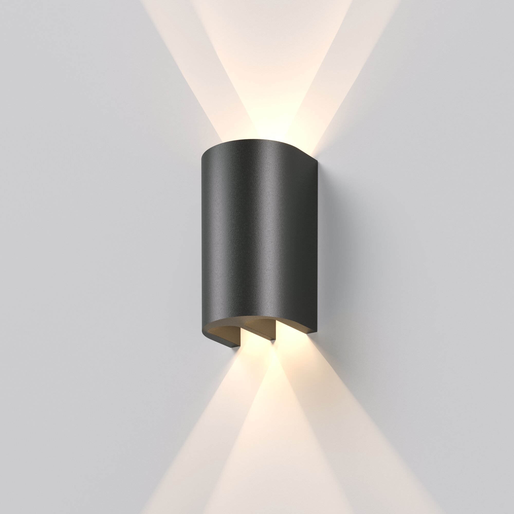 Уличный настенный светодиодный светильник Elektrostandard Twinray 35194/W 5 Вт 4000К цвет черный IP54