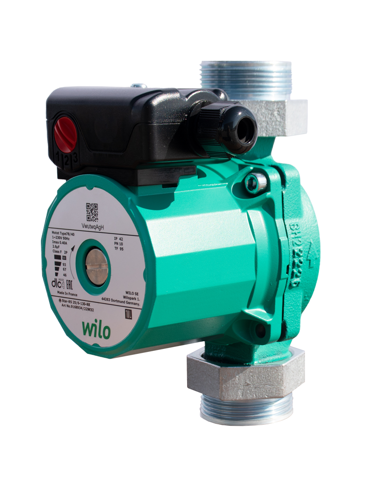 Насос Wilo Star-RS 25/6-130(180)-RK артикул 2459900 гайки длина универсальная 180/130 мм