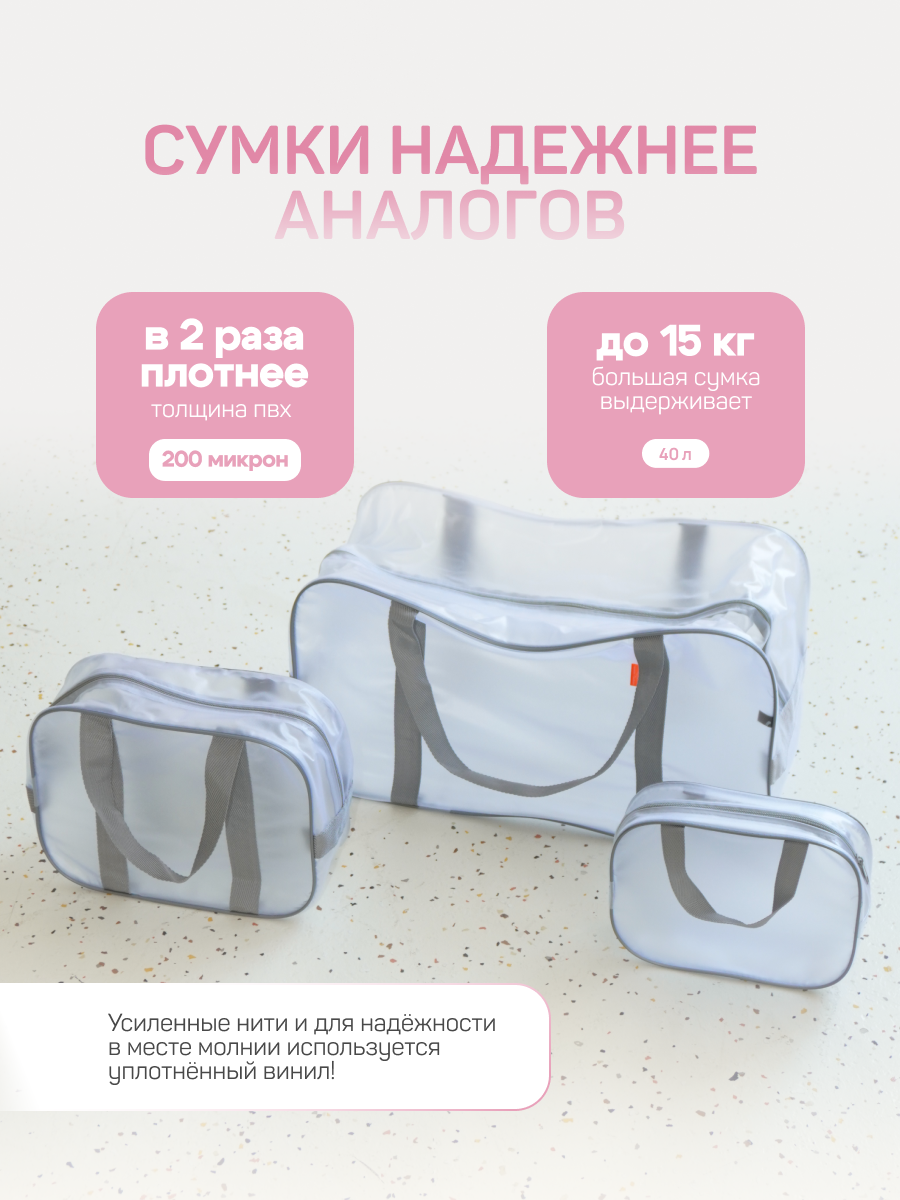 Сумка в роддом готовая для мамы и малыша с наполнением, Lana Mini от «Чижик-Пыжик», 35 предметов, матовая — фото 1