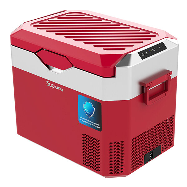 Компрессорный автохолодильник Бирюса "НС-30Р3" (Бордовый), 30 л, 412x558x362 мм