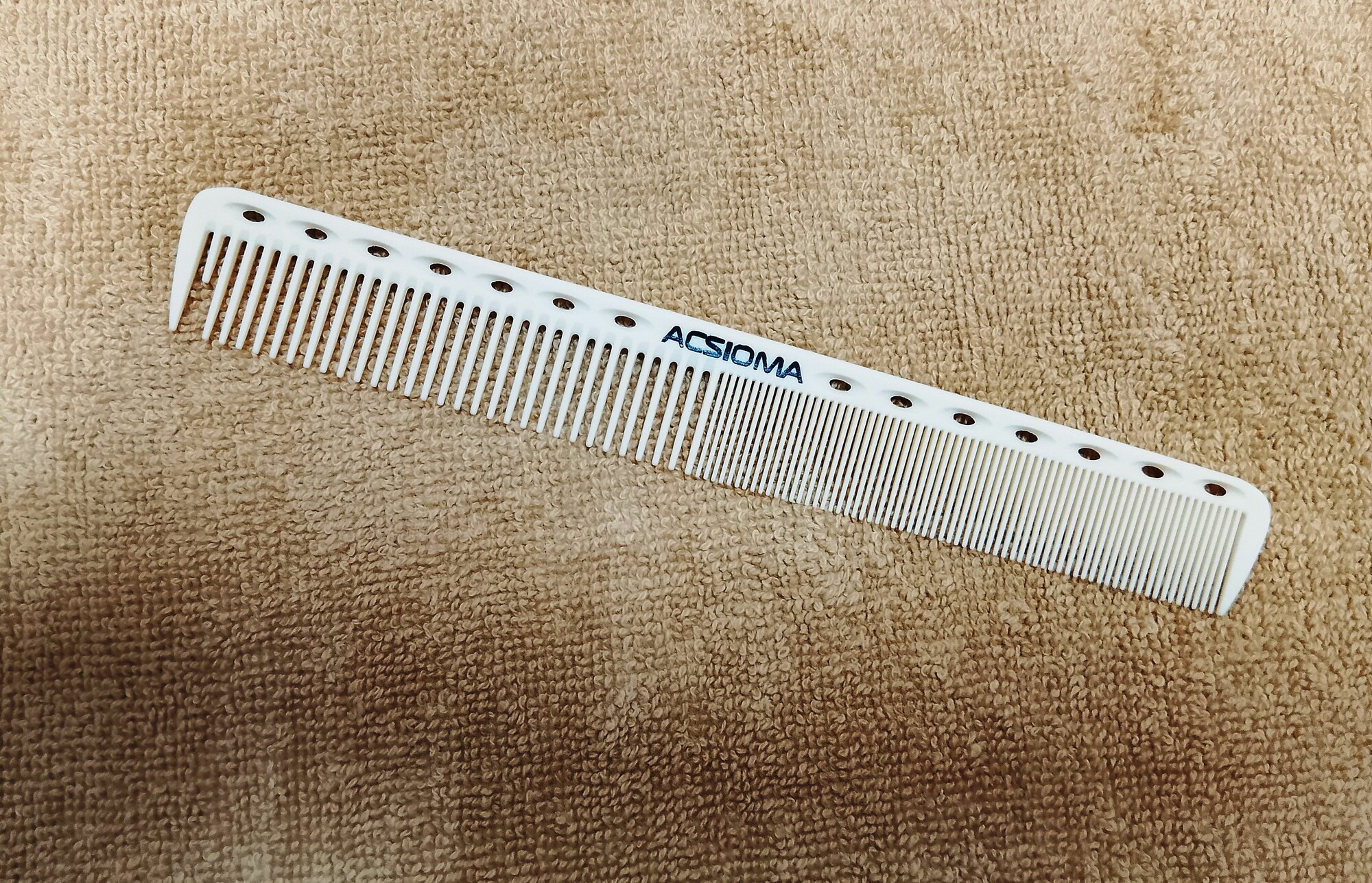 Acsioma Расческа с разделительным зубцом комбинированная 18 см профессиональная