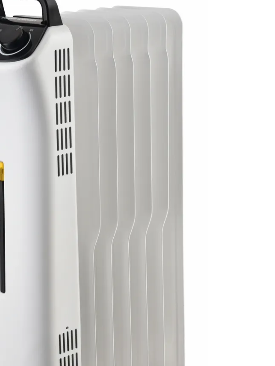 Масляный радиатор Polaris POR 0415 1500Вт белый механическое управление