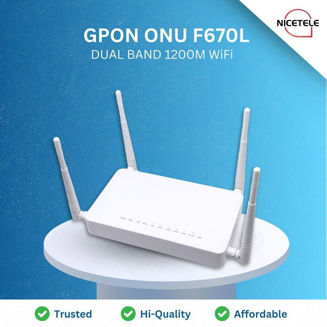 ZTE F670L GPON ONT, как и PLDT, гарантия полгода, 5G, двухдиапазонный Wi-Fi, поддержка OMCI