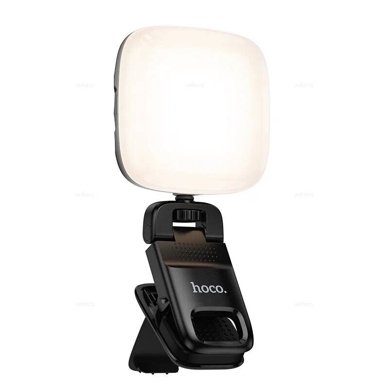 Дополнительная подсветка Hoco "K29", для смартфонов, LED, силиконовый плафон, 5W, жёлтая