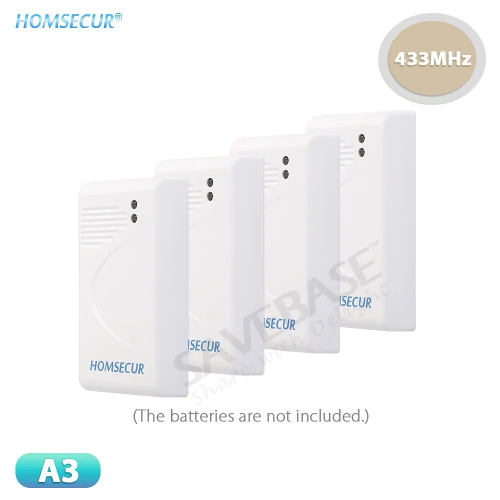 4 шт. A3 беспроводные датчики разбития стекла детекторы 433 МГц для HOMSECUR 4G GSM WIFI умный дом охранная сигнализация