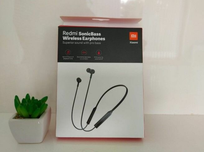 Наушники И Гарнитуры Xiaomi Беспроводные Гарнитура Xiaomi Redmi SonicBass 2: четкие разговоры без помех и защита от брызг IPX5 для спорта