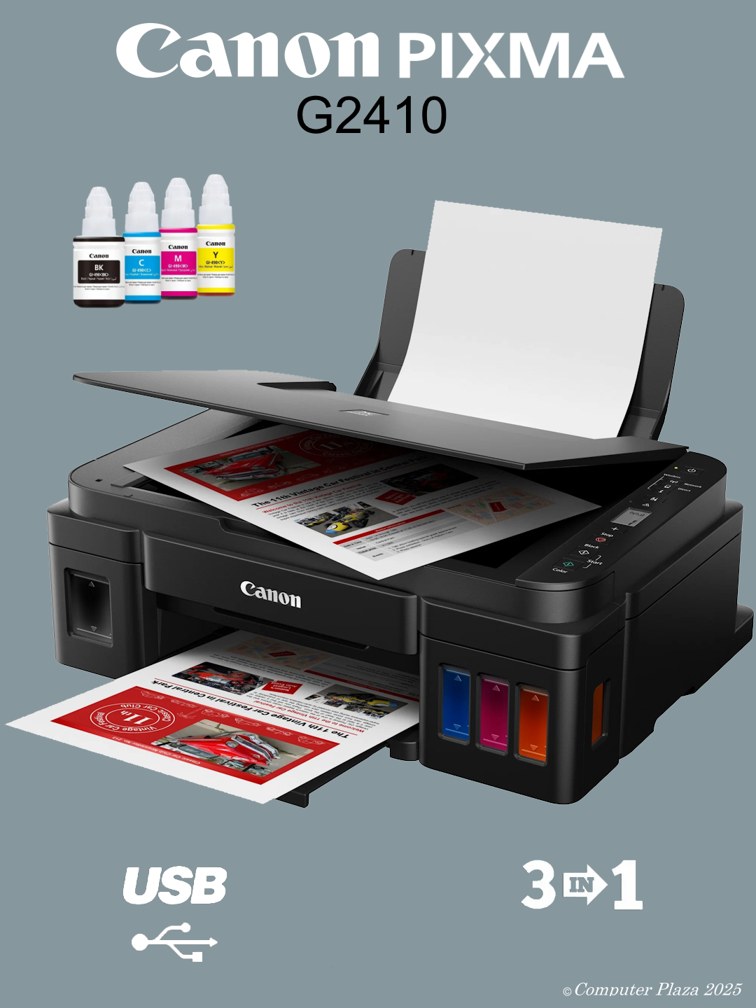 МФУ Canon Pixma G2410 цветной струйный принтер-сканер-копир А4 USB