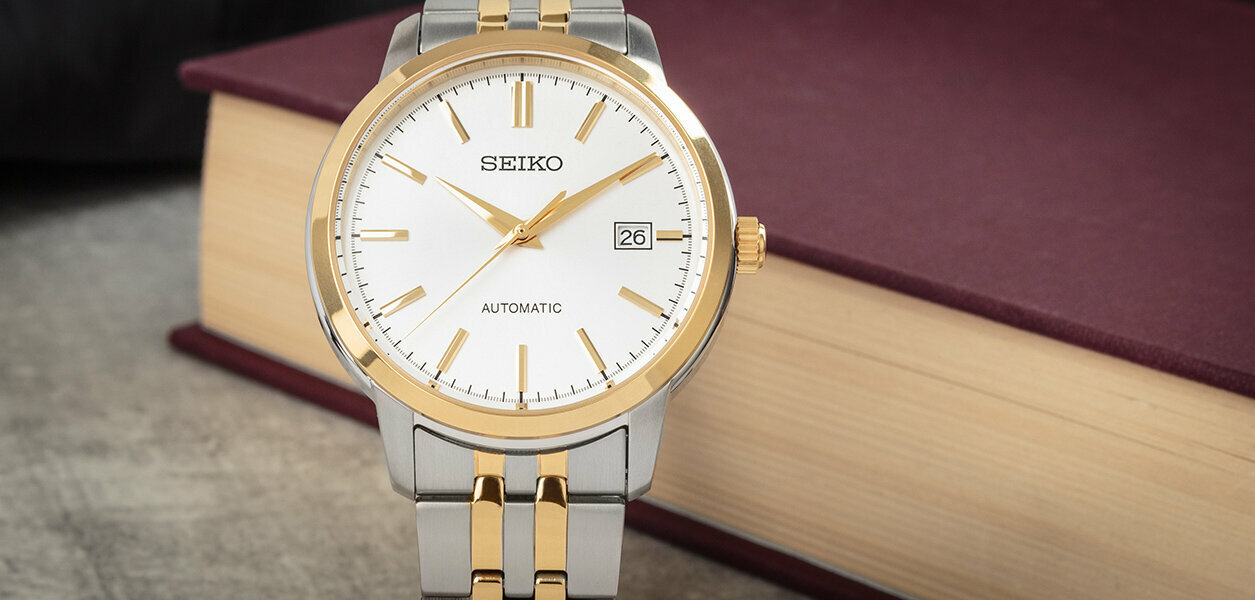 Наручные часы SEIKO, белый/серебристый/золотистый — фото 1