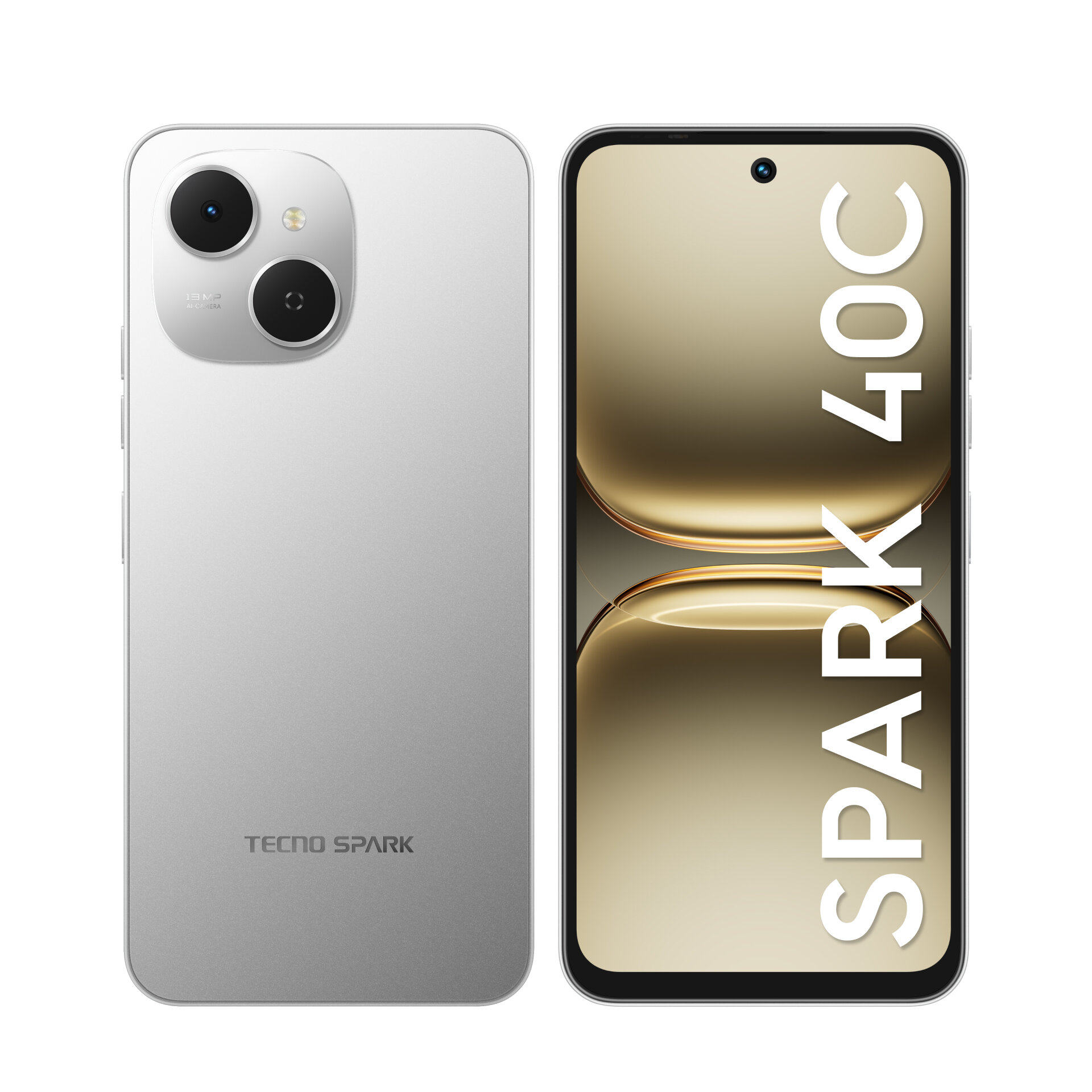 Смартфон TECNO SPARK 40C 8ГБ/128ГБ, титановый (titanium grey) — фото 1