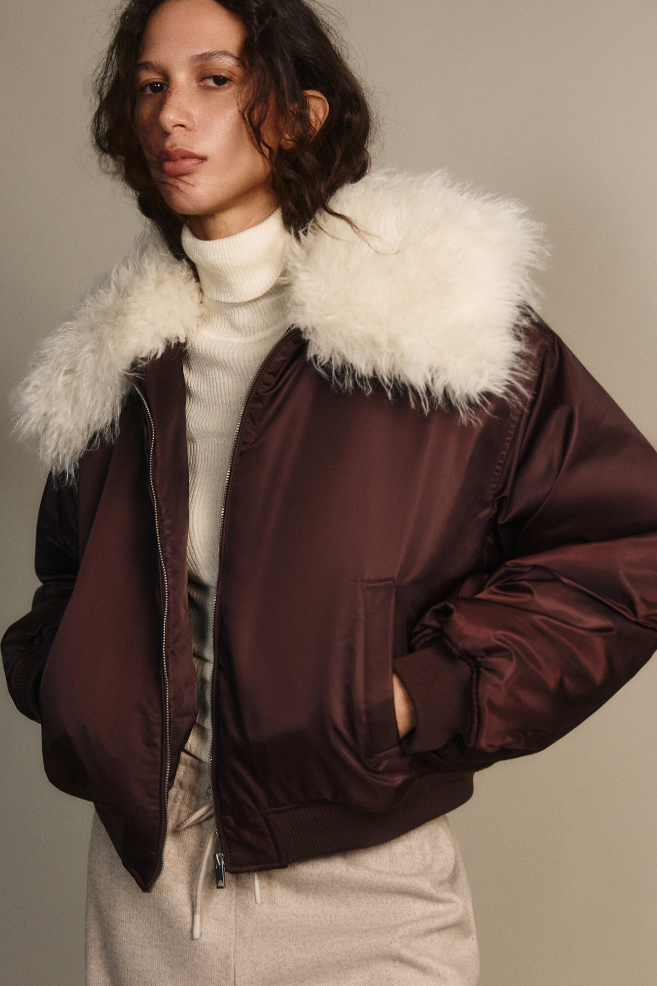 Бомбер Befree Woman Mix&Match размер XS Шоколадный