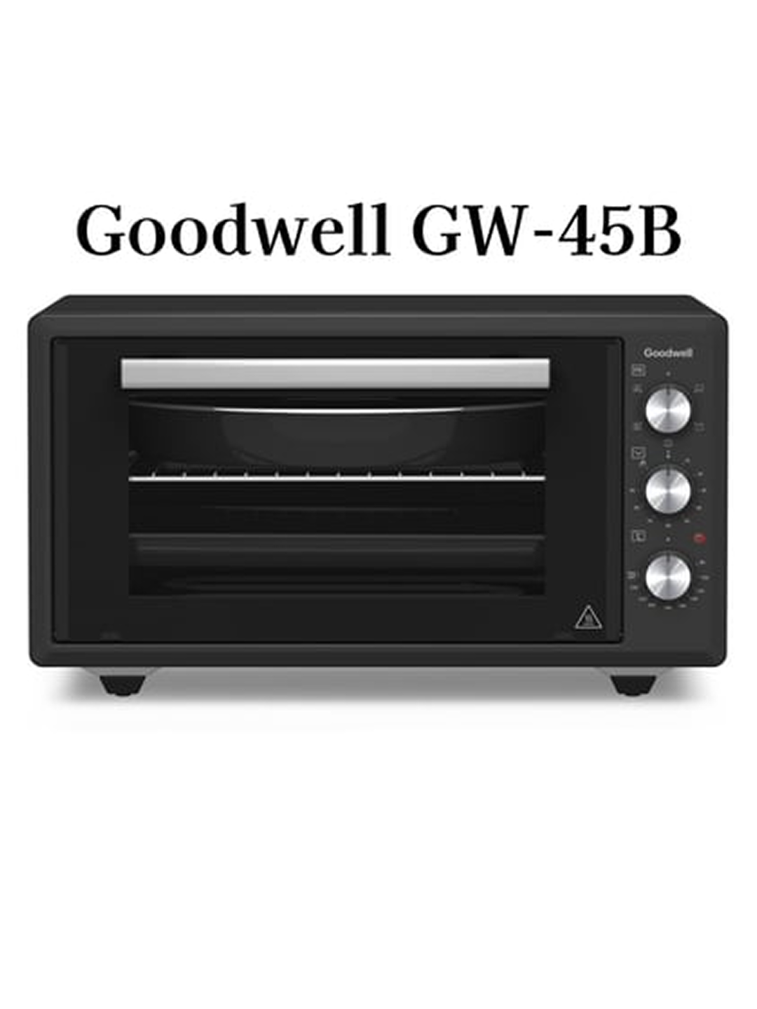 Электрическая духовая печь Goodwell GW-45B Black Объём 45 литров, Мощность 1400 Вт, 5 режимов приготовления