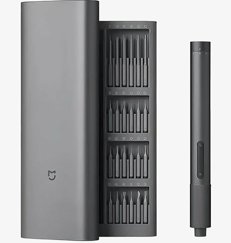 Электрическая отвертка Xiaomi Electric Screwdriver Set 24 in 1 (MJDDLSD003QW) в кейсе для ремонта телефона техники