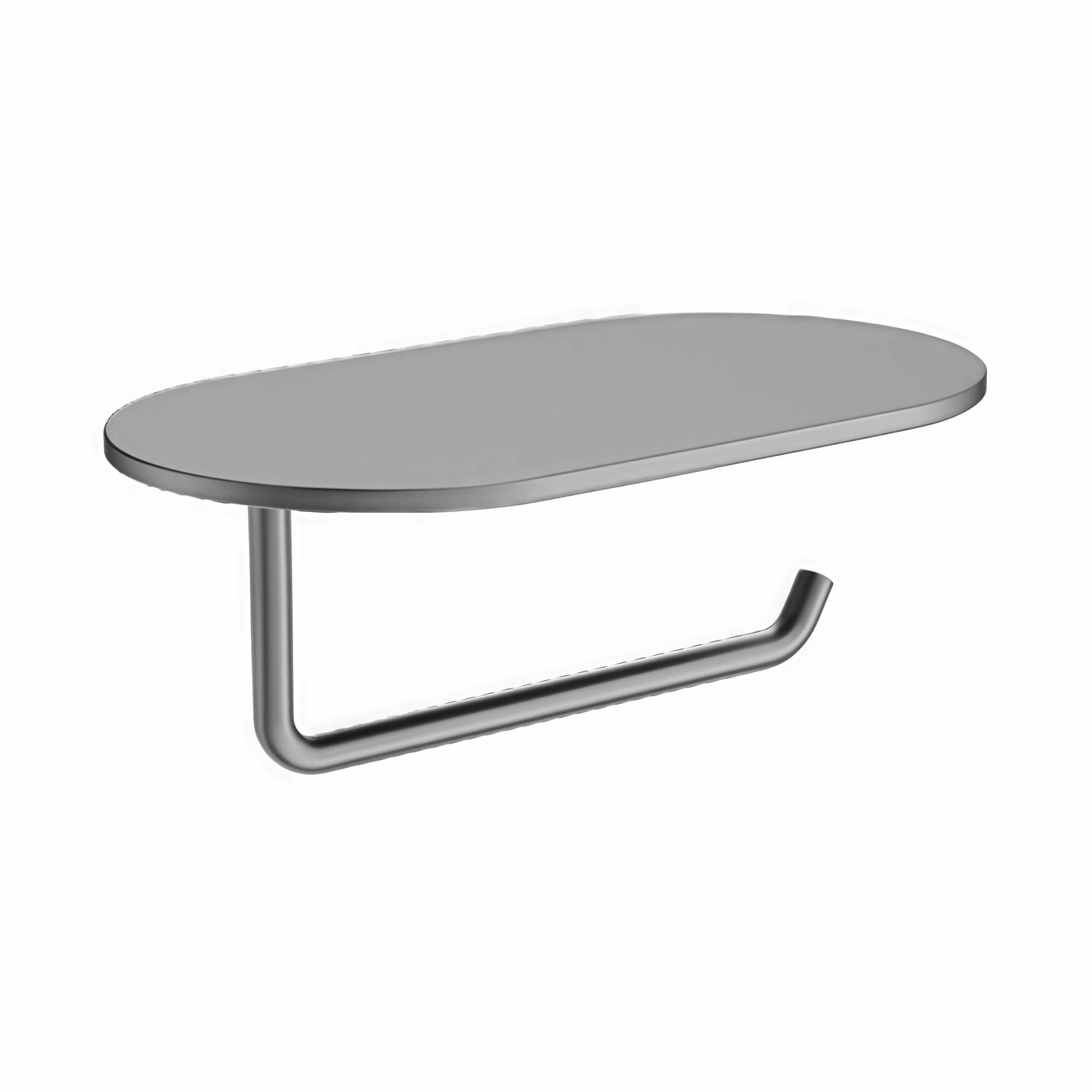 Держатель туалетной бумаги с полочкой Gappo G3QY07OW03OV-9QQ, оружейная сталь