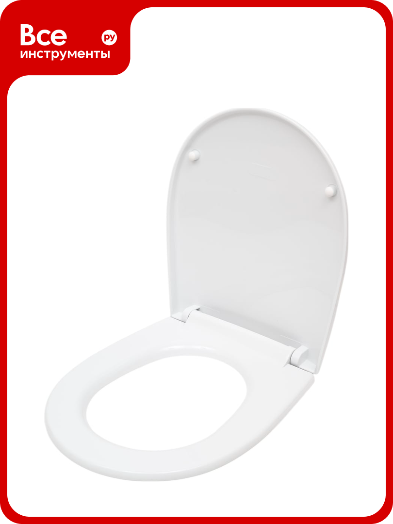 Сиденье для унитаза CULTO с микролифтом термопласт белое универсальное TP PH SC002