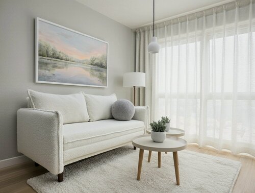 Изображение товара Раскладной диван "Спенсер-Мини" ДиванРус, 140*82 см, аккордеон, букле, белый