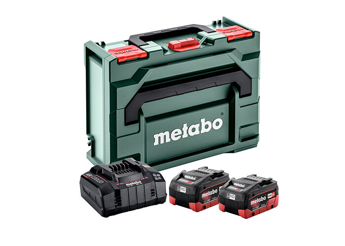 Стартовый набор Metabo, 685077000 5,5 Ач, 18 В, с ASC 145, включает 2 аккумулятора, быстрое зарядное устройство
