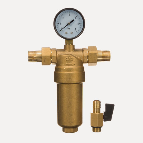 Изображение товара Фильтр с манометром 1/2" (для горячей воды) TST