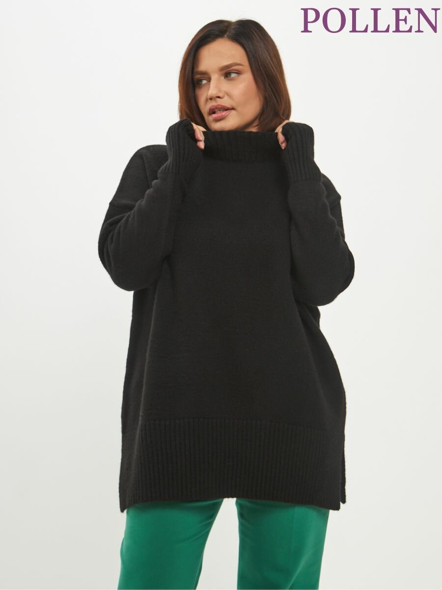 Джемпер POLLEN, размер 64-66, черный, Черный — фото 1