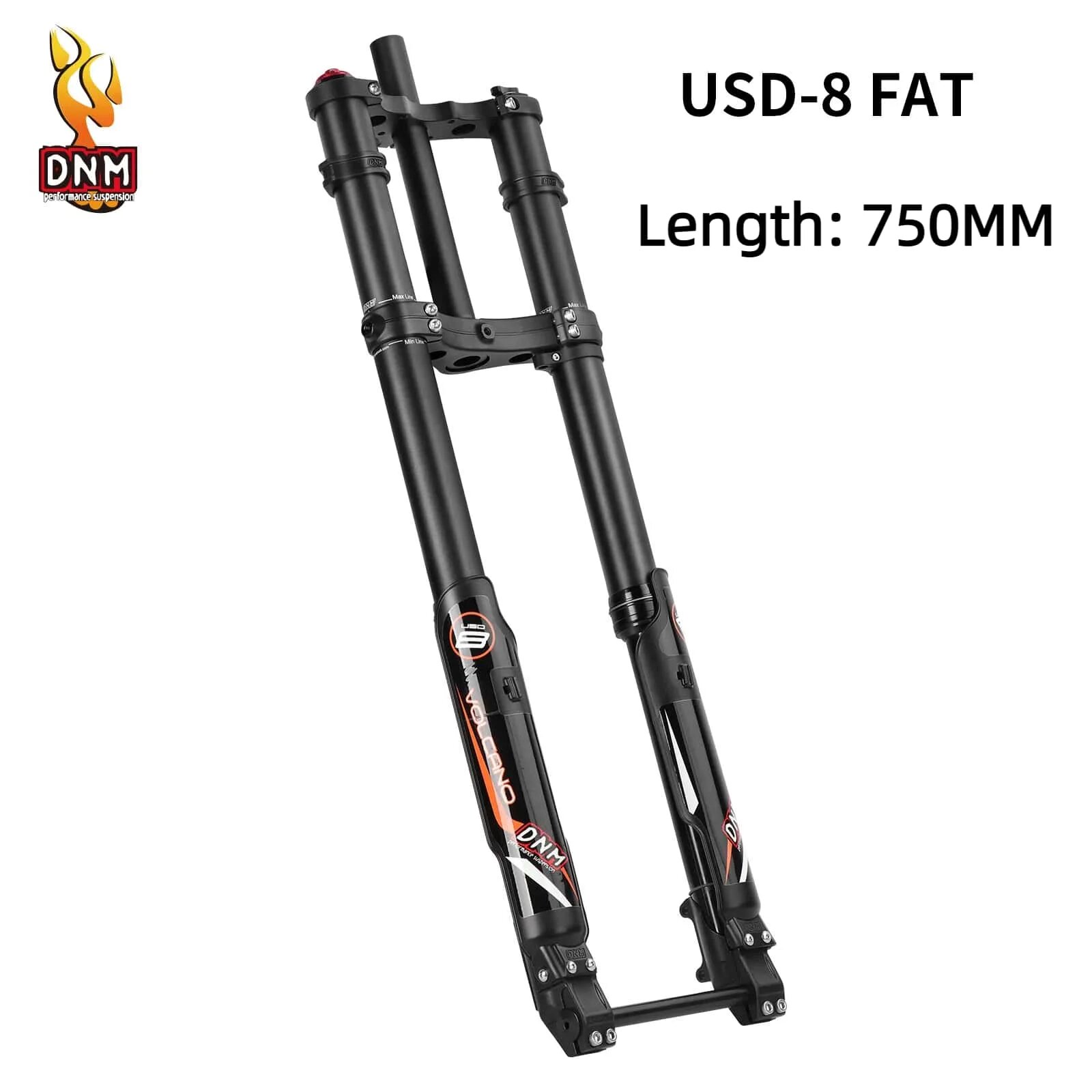 DNM USD-8 FAT вилка для велосипеда 750mm for26 27.5Inch