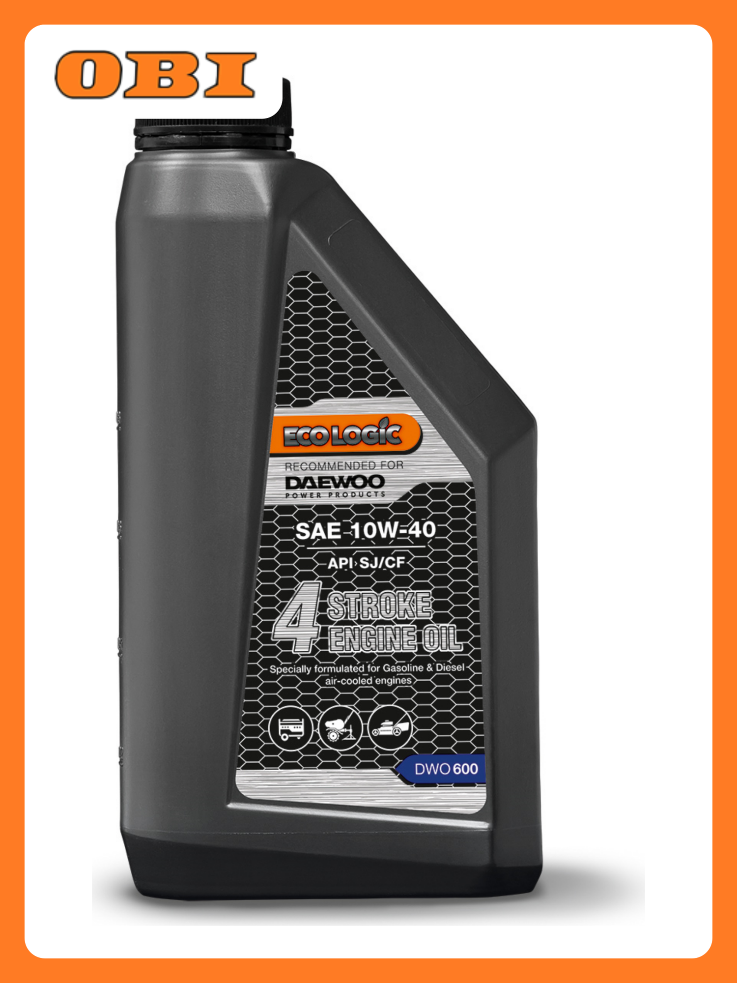 Моторное масло 4Т DAEWOO Ecologic DWO 600 полусинтетическое 1 л