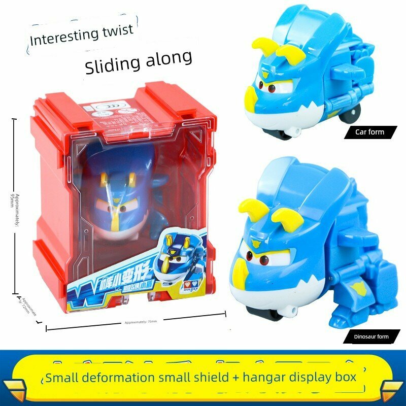 Игровой набор-трансформер Audi Double Diamond Super Wings Scientist Cooly: большой робот-трансформер Ledi в ангаре