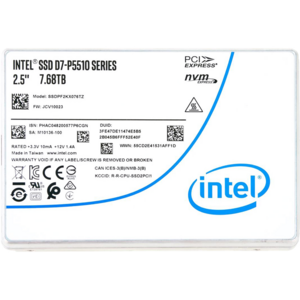 Диск Intel Intel® SSD D7-P5510 Series (7.68TB, 2.5in PCIe 4.0 x4, 3D4, TLC), 99A5DR