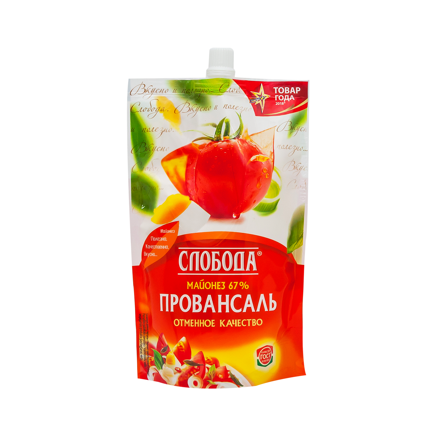 Майонез Слобода Провансаль, натуральный, 67% жирности, 400 мл — фото 1