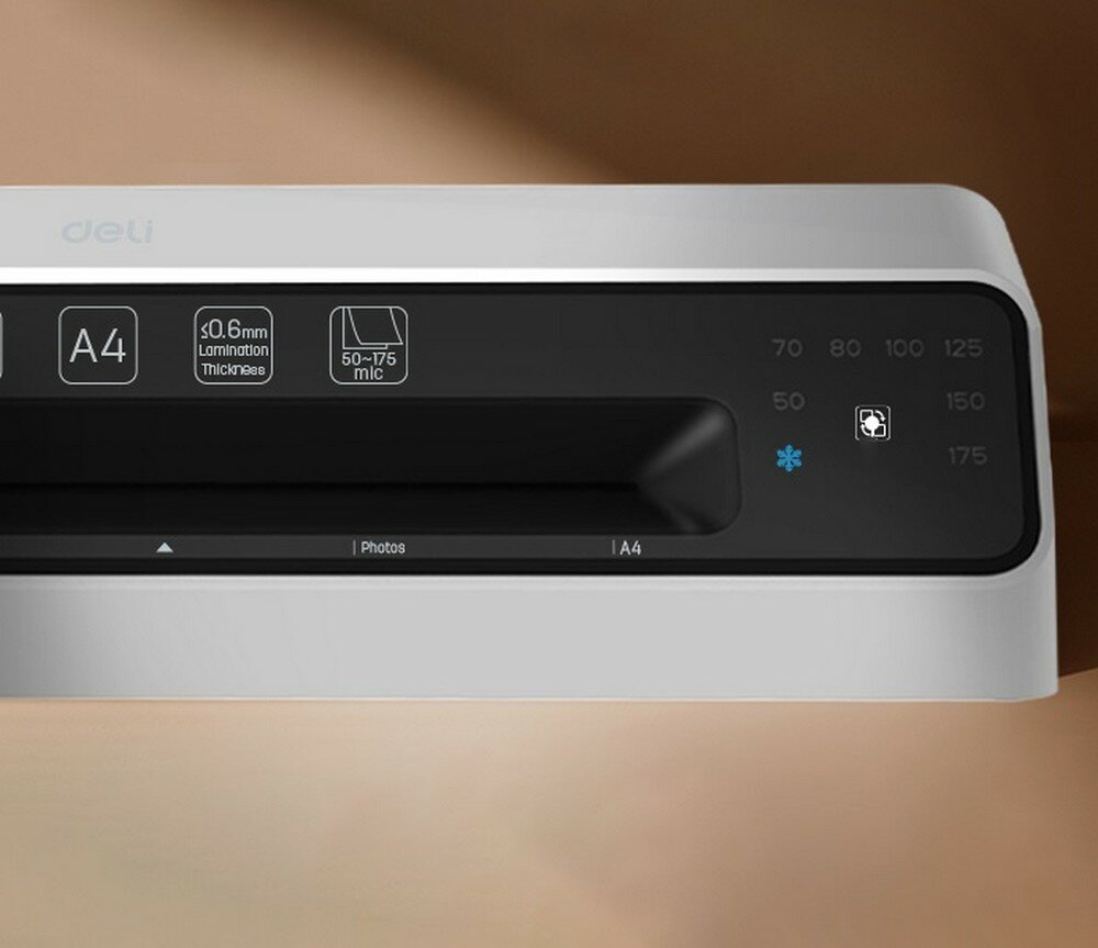 Ламинатор Deli T103, формат A4, горячее ламинирование, 8 валов, 30 см/мин — фото 1