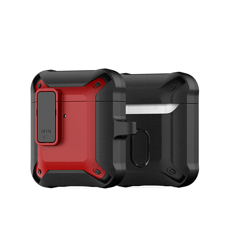 Защитный чехол Optimus Prime для AirPods 3 с крючком, черно-красный, чехол для наушников
