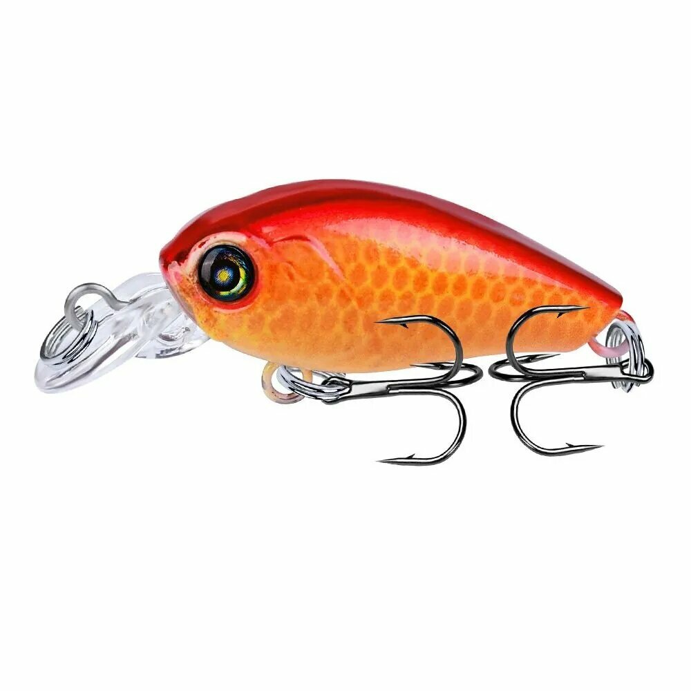 1 шт. Микро Кренкбейт CR0031D Плавающая рыболовная приманка Topwater Hard Wobbler Mini Bait 4,7 см-4 г