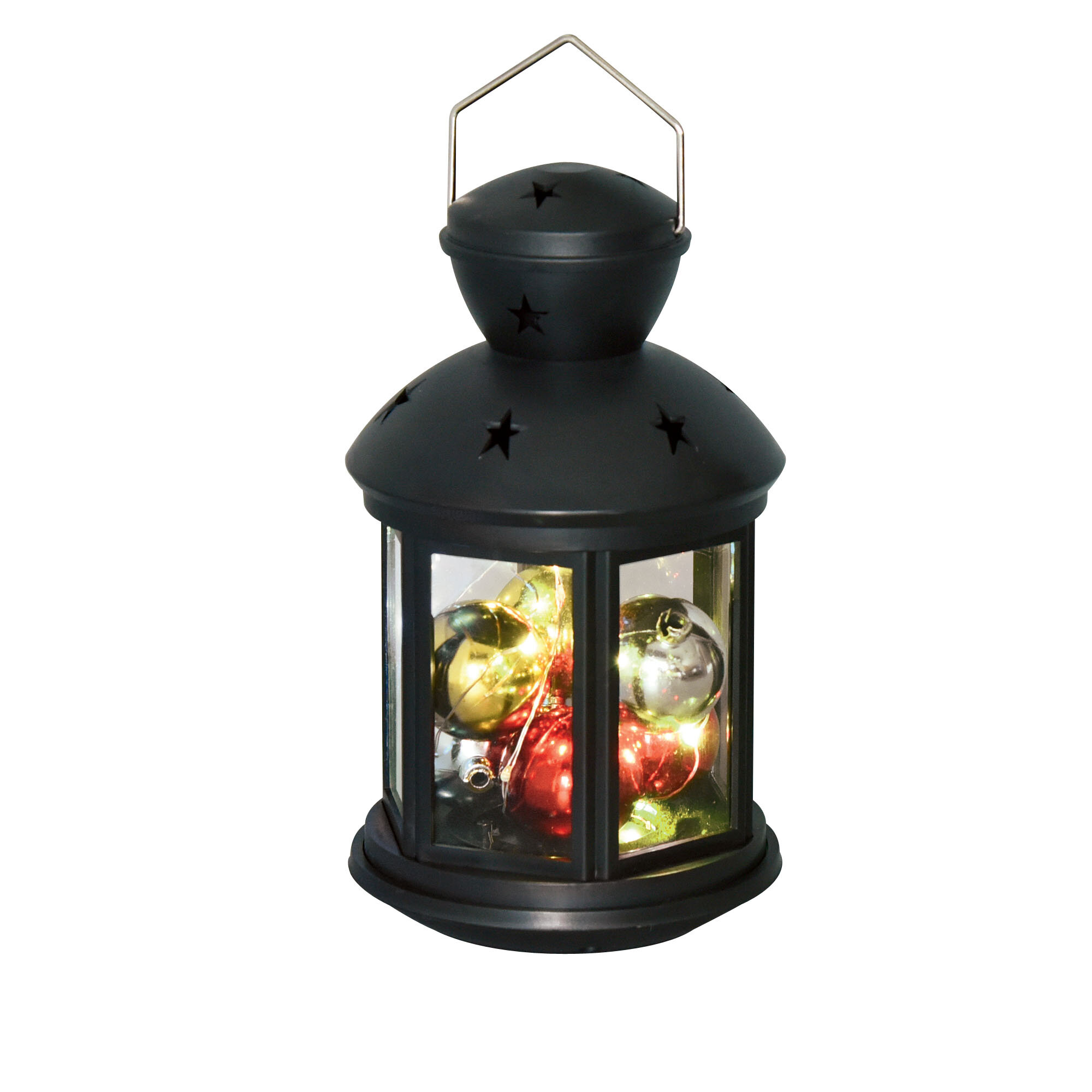 Uniel ULD-L1220-010/DTB/RGB BLACK Фонарь со светодиодной гирляндой внутри, UL-00002309