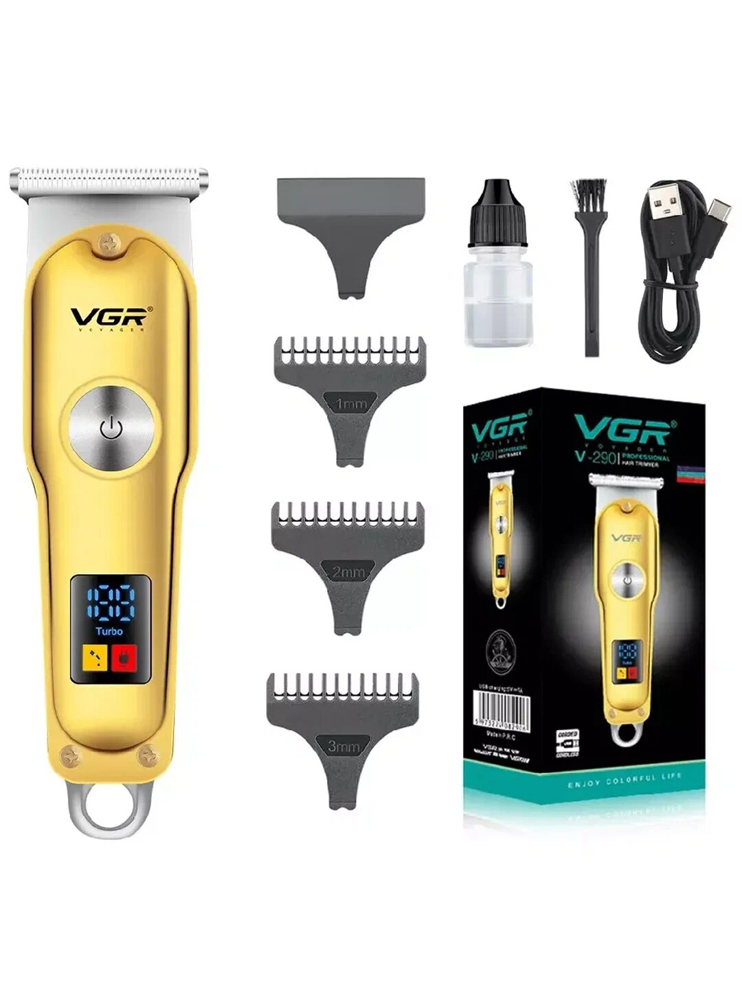 Электрическая бритва для триммера для бороды и усов, модель VGR V-290 — фото 1