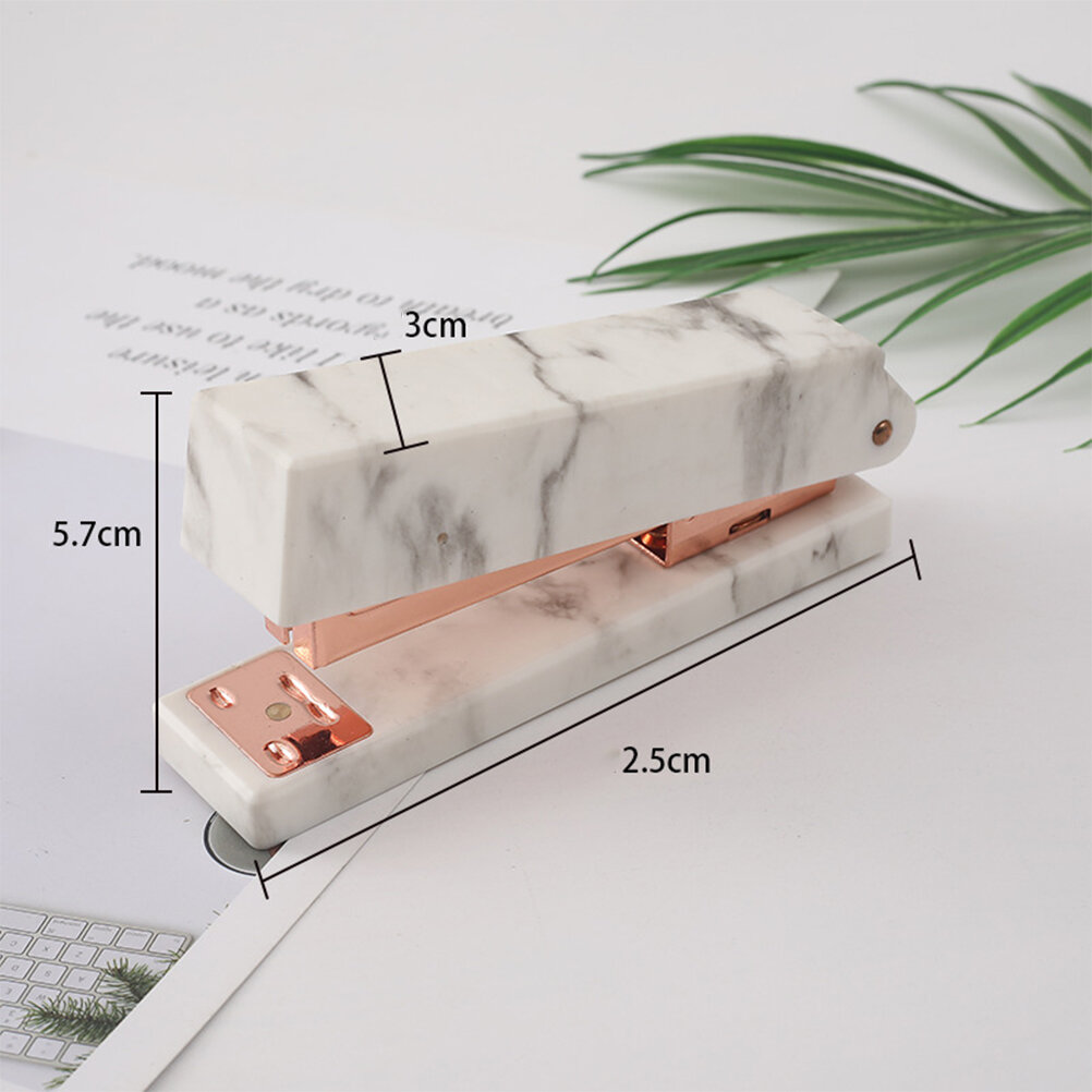 Канцелярский Степлер С Мраморным Узором Для Дома Офиса И Школы 12 5X3X6 5Cm