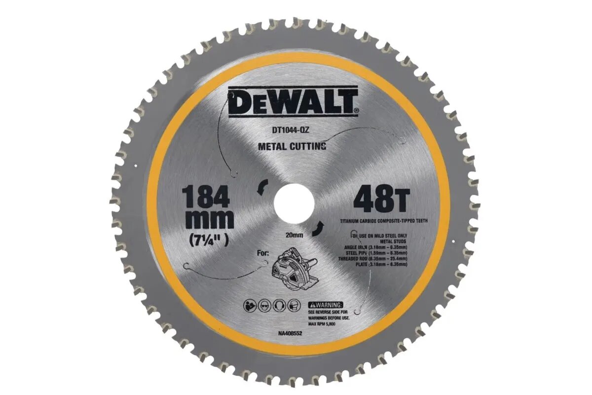 Пильный диск по металлу DeWALT DT1044