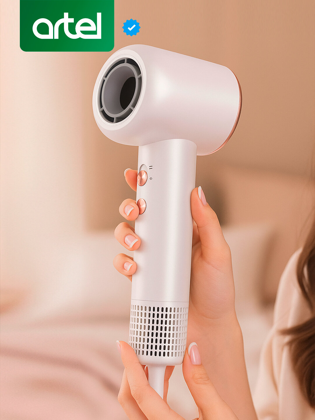 Фен Artel HD-1223, магнитный, 360 градусов, двойной поток воздуха