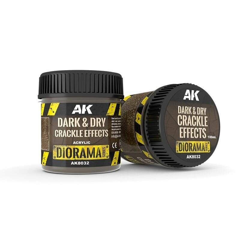 Смесь-краска для создания эффектов AK Dark & Dry Crackle Effects 100ml AK8032
