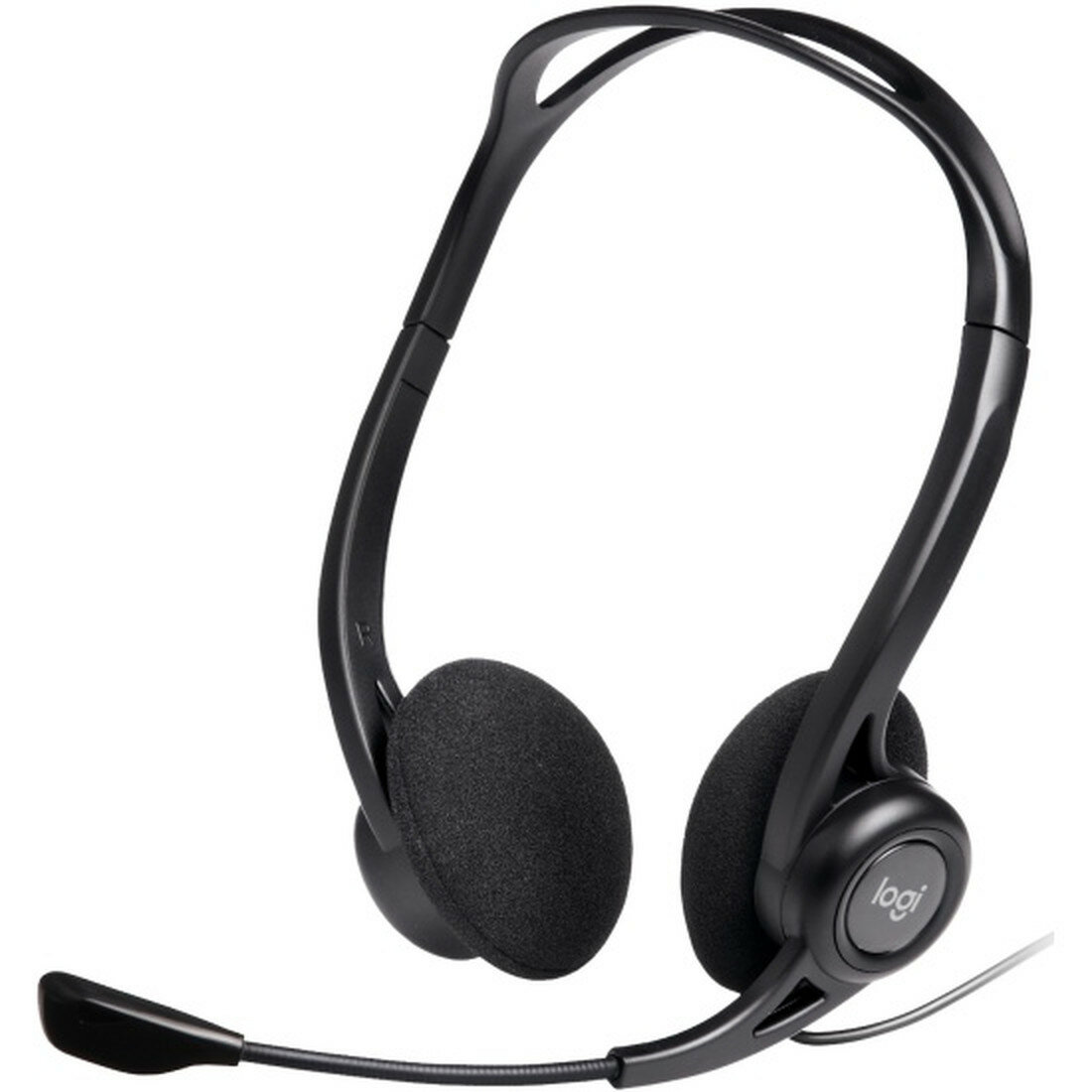 Гарнитура Logitech Stereo Headset 960, USB, 2.0, проводная, накладная, черная