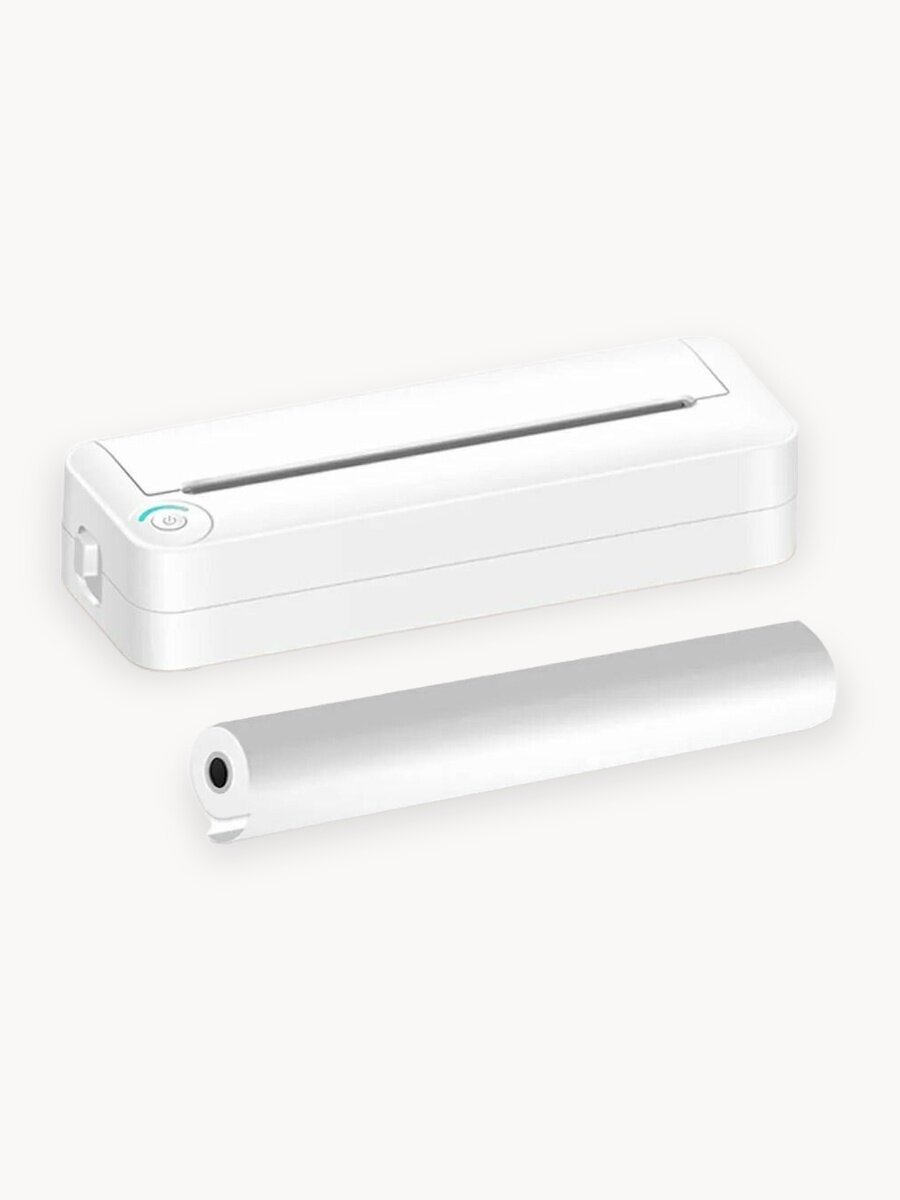 Портативный термопринтер A4, компактный принтер для телефона, карманный принтер для печати документов, печать без черни