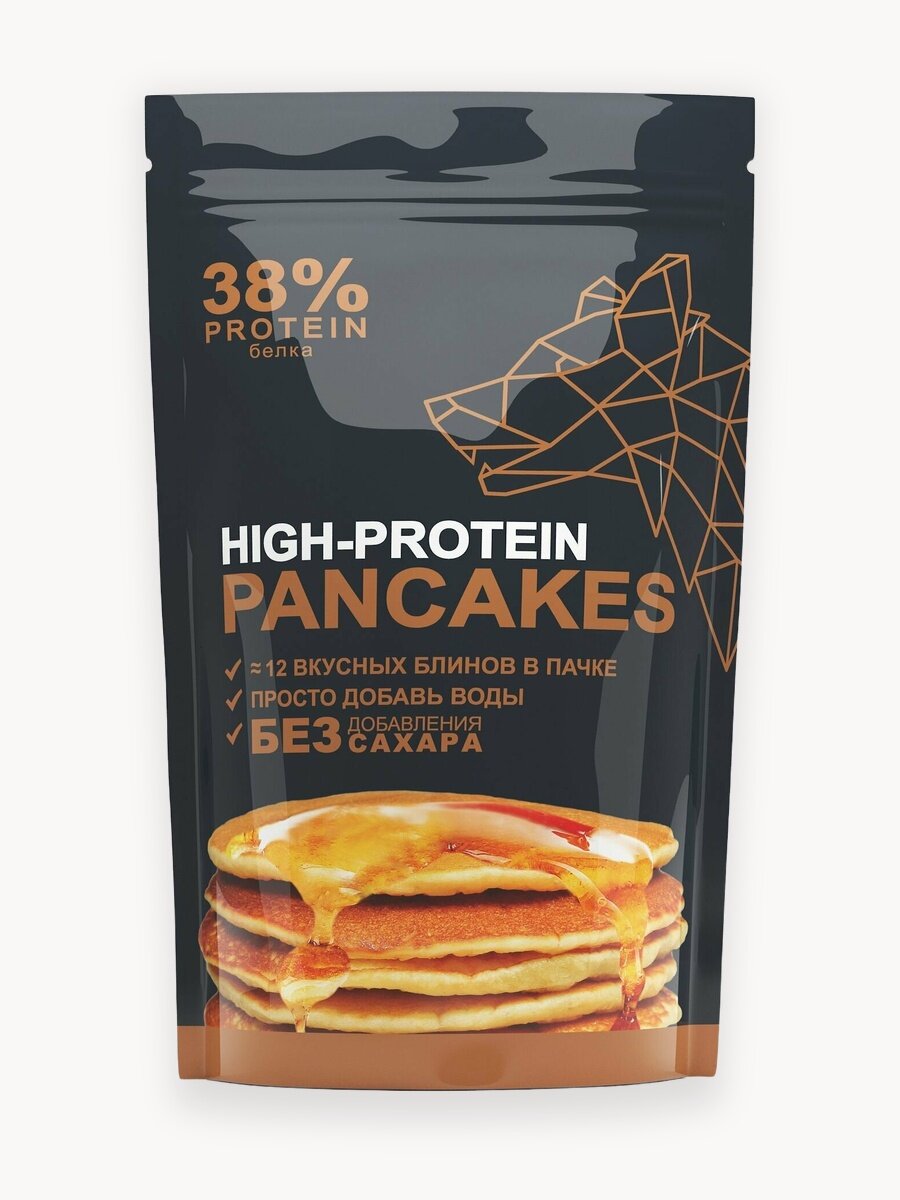 Протеиновые блины Высокобелковые, смесь для выпечки без сахара Иван-поле, 400 г